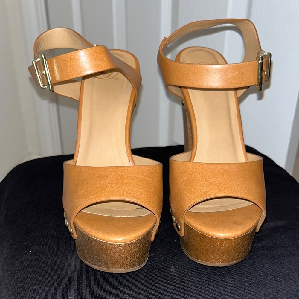 Tan Platform Sandals